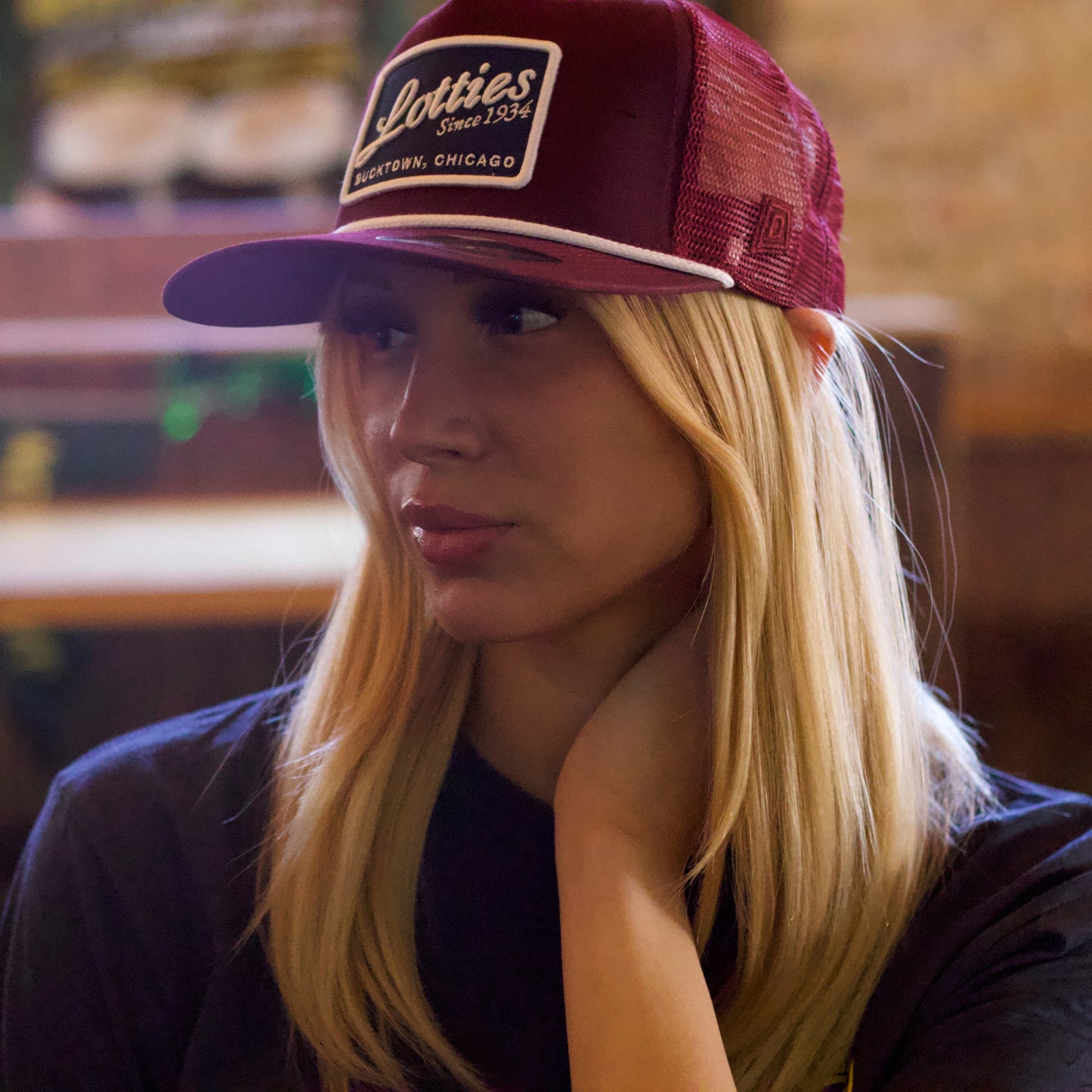 Burgundy Bandit Hat