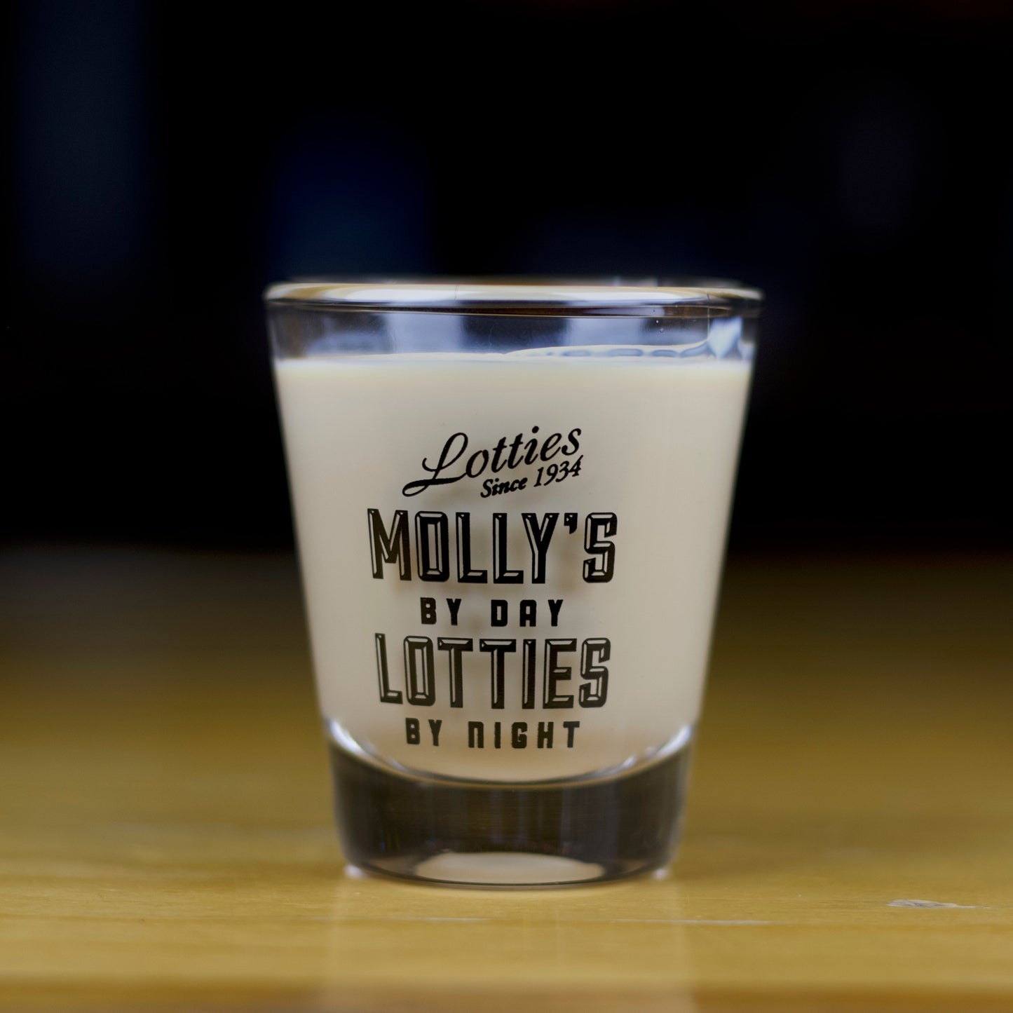 Molly’s By Day / Lotties By Night Shot Glass