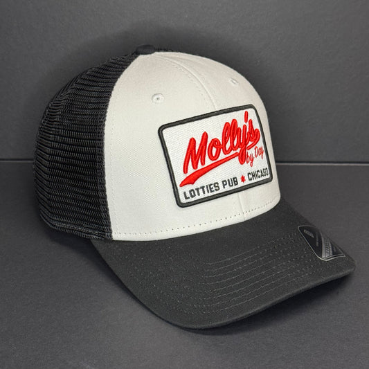 Molly's By Day White & Black Lotties Cap