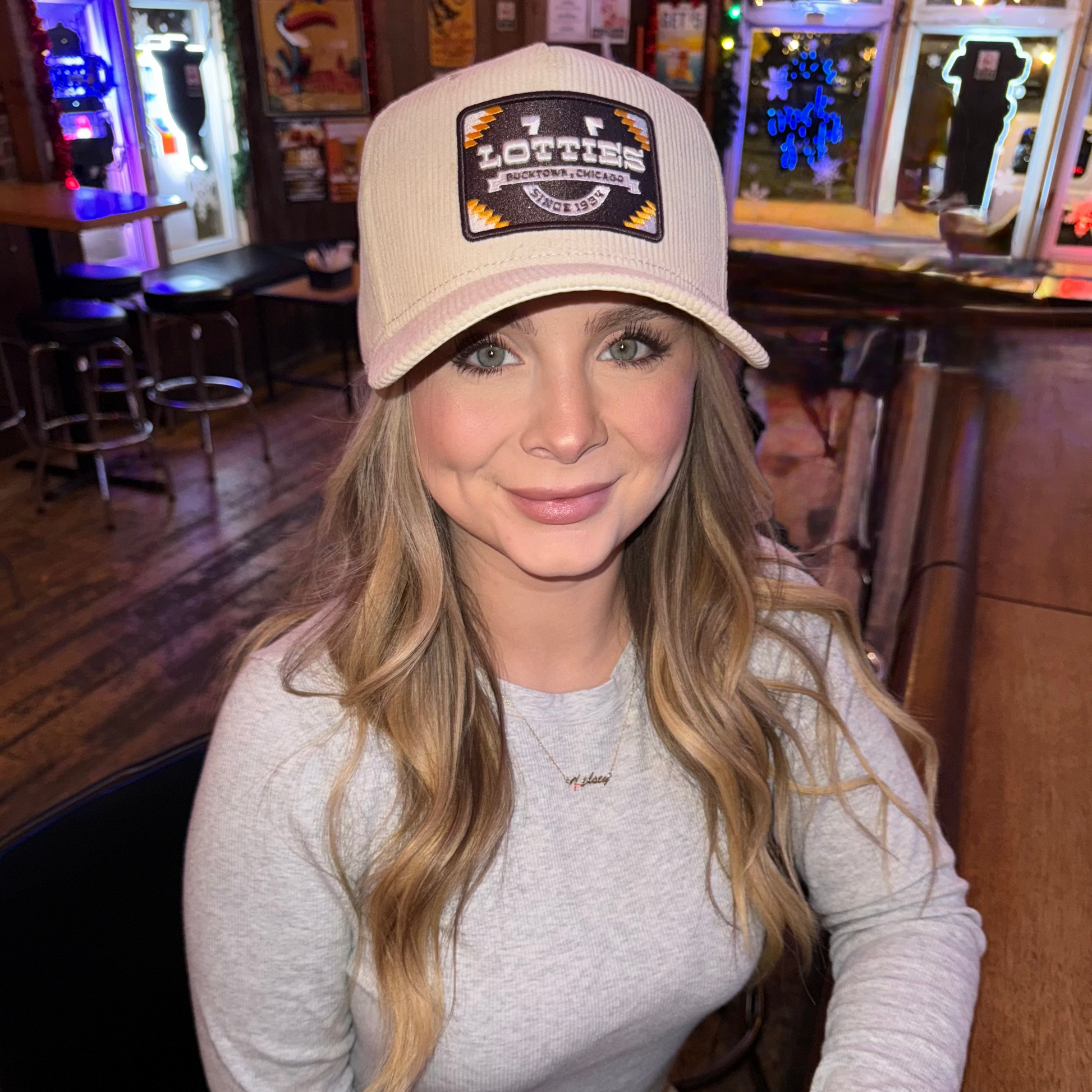 The Corduroy Edition, Lotties Pub, "The Outlaw" Trucker Hat, Bucktown, Chicago