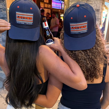 The Swerski | Navy & Orange Lottie's Bucktown, Chicago Hat