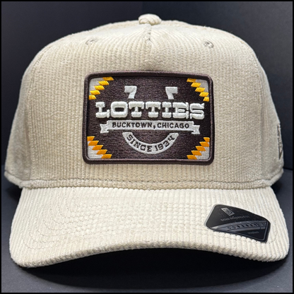 The Corduroy Edition: Lotties Pub, "The Outlaw," Trucker Hat - Bucktown, Chicago Cap