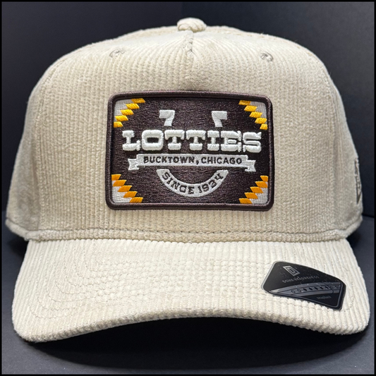 The Corduroy Edition: Lotties Pub, "The Outlaw," Trucker Hat - Bucktown, Chicago Cap