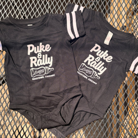 Puke & Rally Lotties Baby Onesie